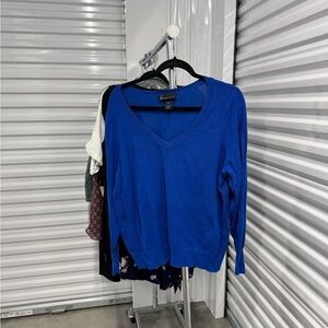 Lane Bryant | V-Neck Sweater in Blue | size 18/20